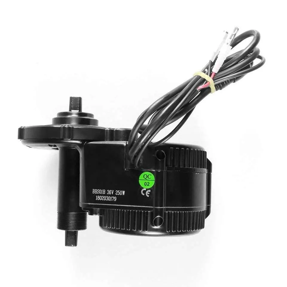 Kit de motor intermédio de bicicletas elétrico para envio de impostos no armazém da UE/EUA Peças de bicicletas eléctricas Bafang BBS01 BBS01b de 48 V 250 W.