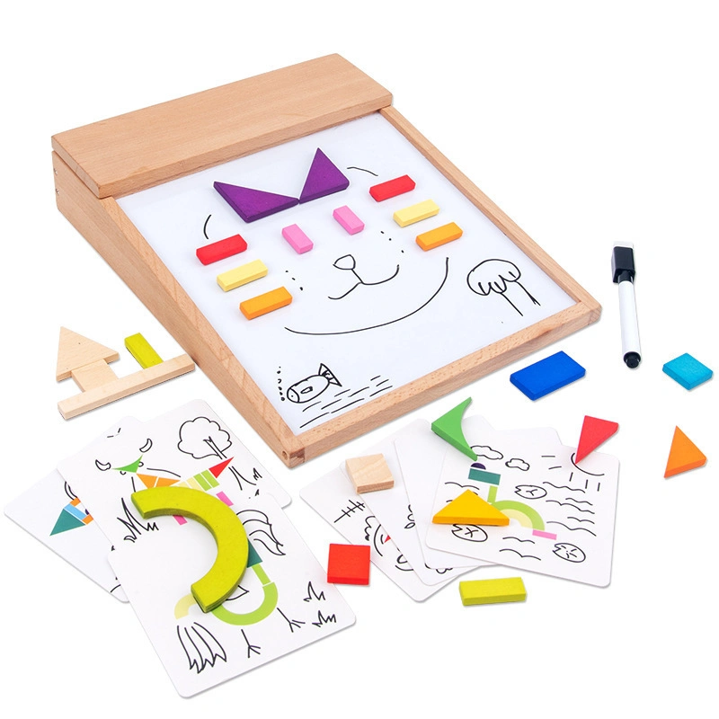 Children's Wooden Magnetic Puzzle Board Toy