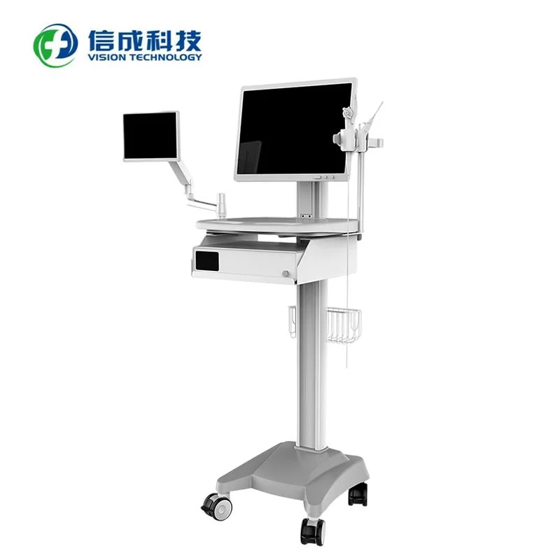 Hospital Electrotome/Endoscopy/Ultrasound Healthcare Medical Workstation Trolley and Cart on Wheels