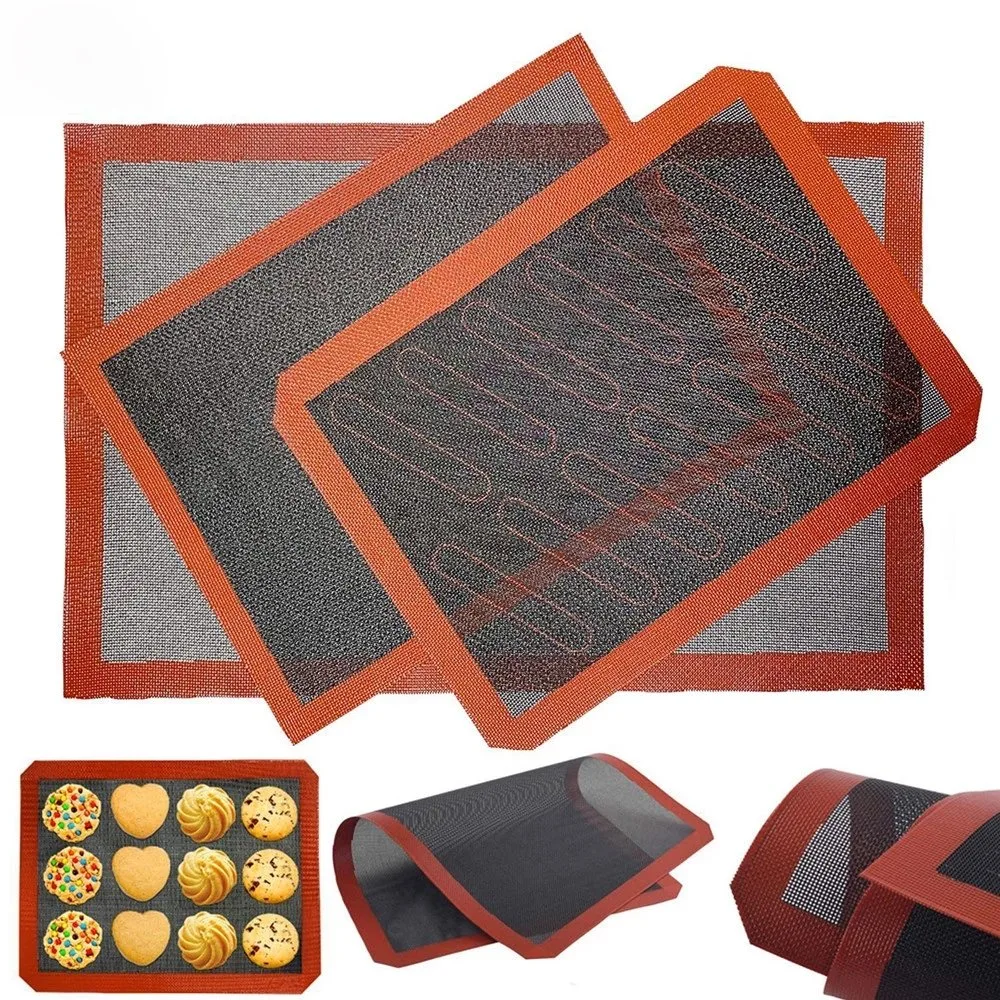 Perforated Non Stick Fiberglass Silicone Hollow Oven Liner Baking Mat