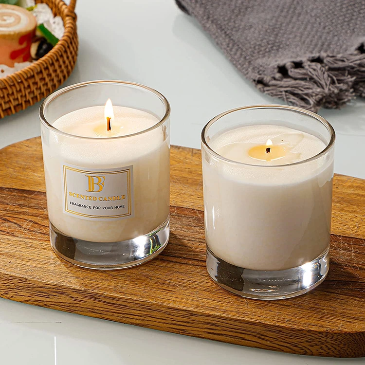 جملةً زجاجية فاخرة عالية الجودة بسعة 10 أونصات سائلة 12 أونصة كاندل كلاسيك ديكور المنزل Fragrance Candle Gift Set