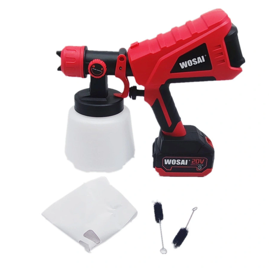 Wosai 20V Wholesale Cordless Paint Sprayer Airbrush Gun Power Spray Gun