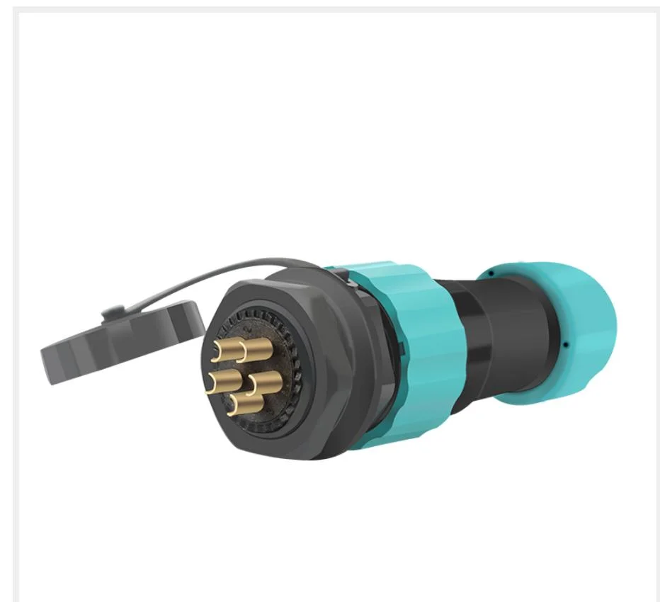 Aviation Electrical Socket Underwater Waterproof Air Connector Round Fixed Flange TF Series