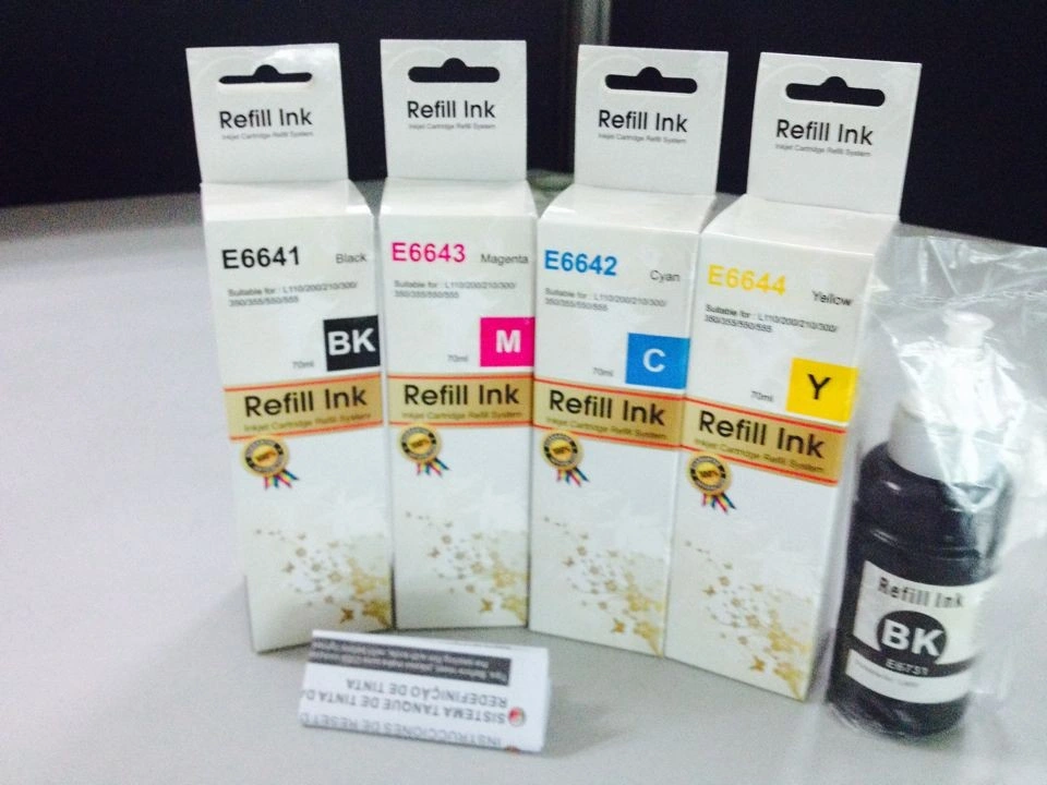 High quality/High cost performance  Refill Ink T6641, T6642, T6643, T6644 for Epson L101, L200, L300, L210, L310, L550, L220, Et2500, Et4500 etc Printer