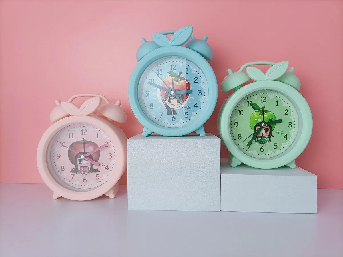 Creative Standing Three-Dimensional Mathematics Elephant Set Table Alarm Clock Stationery Shop Source Watches Wholesale/Supplier Company Gifts