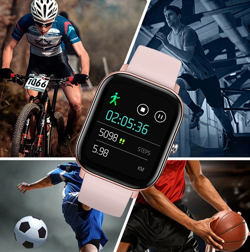 P8 Reloj deportivo Fitness ritmo cardíaco Monitor de sueño inteligente Mira