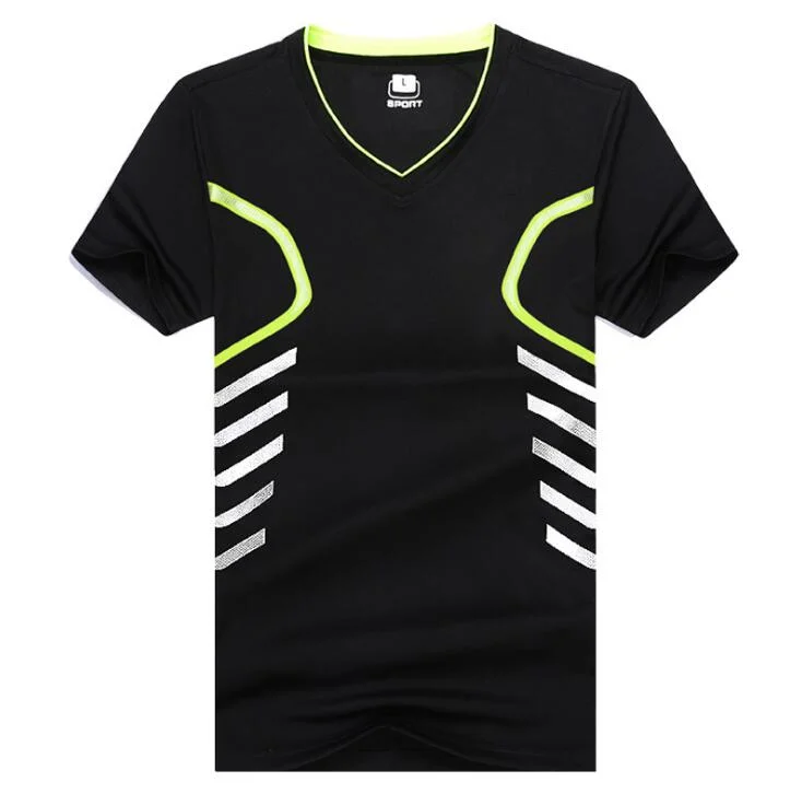 China Wholesale/Supplier hombres' S Gimnasio ropa sport vestir bien ajustada a los hombres' S Secado rápido en forma de Corazón Collar camisetas