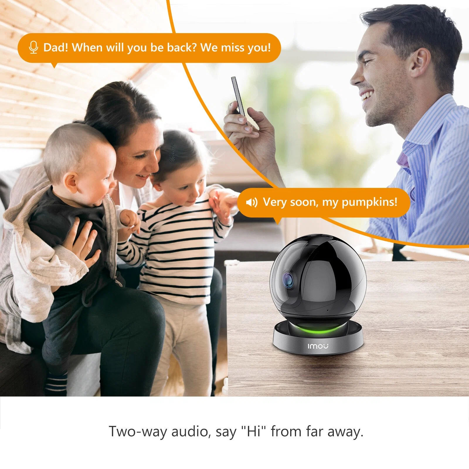 Imou Rex 4MP WiFi IP-Kamera Home Security 360 Kamera AI Human Detection Baby Phone Kamera Nachtsichtkamera PTZ-Kamera