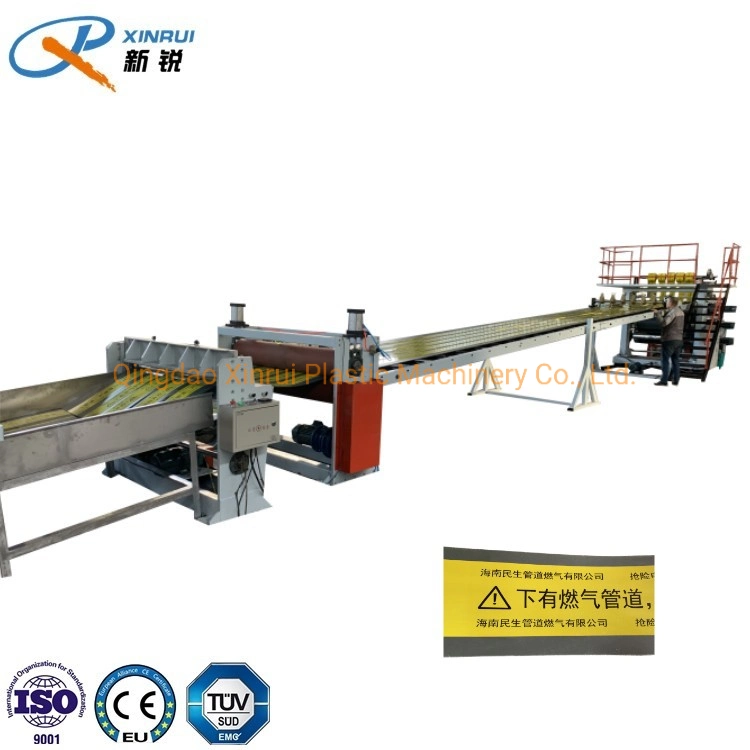 PE HDPE LDPE LLDPE Plastic Cable Protection Warning Tile Cover Extrusion Making Machine