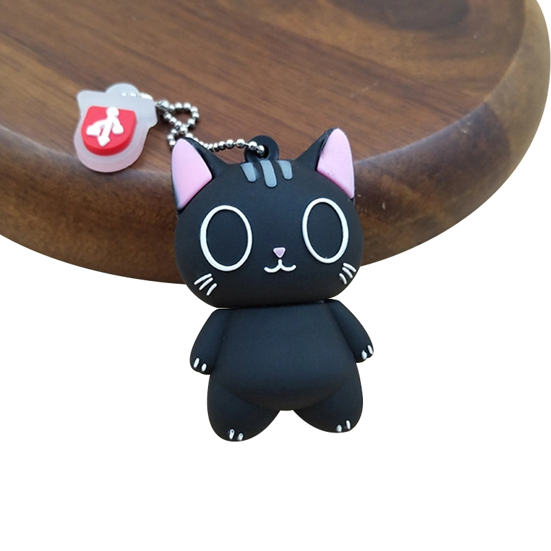 Cartoon Black Pet Cat Artículos promocionales USB Drive USB Stick Unidad flash USB para regalo