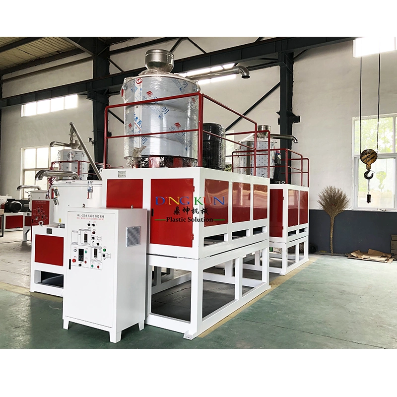 PVC High Speed Mixer Machine Unit / Plastic PVC Powder Mixer Machine