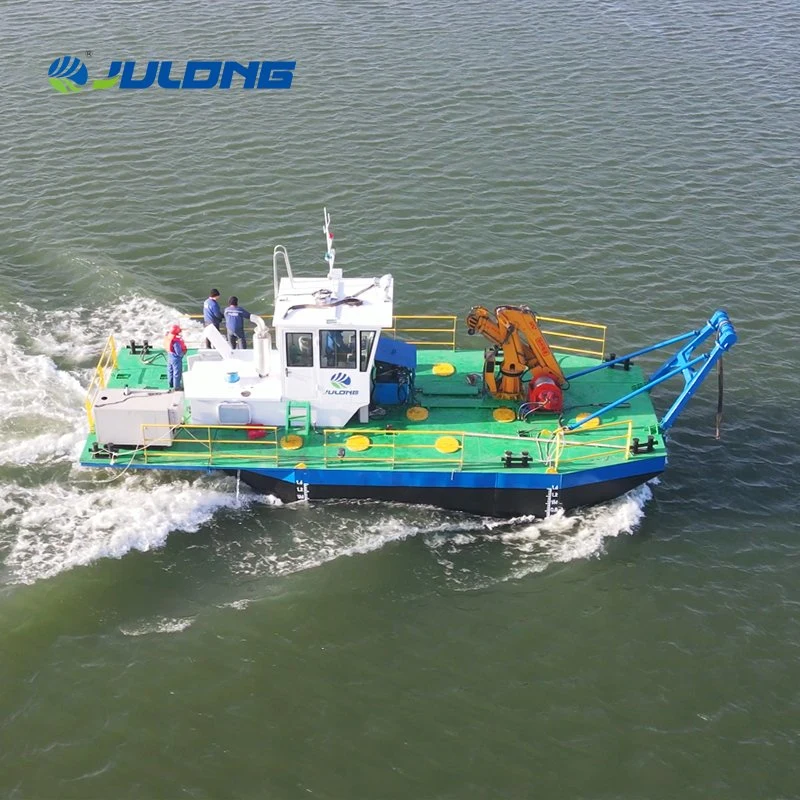 350HP Single Propeller Tug Boat Multicat for Dredger Works Multi-Functional Work Multi Fuction Ship Multipurpose Transport Hydraulic Crane Service Pusher Boat