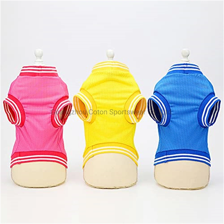 Custom Pet Breathable Shirts Printed Basketball Puppy Shirts Puppy Dog Clothe Cute Dog Apparel