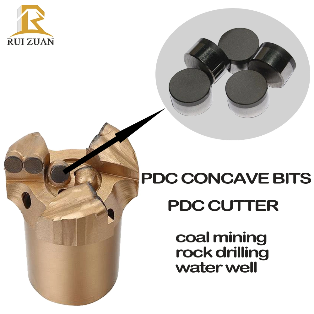 Konkave Non-Core Bohrer PDC 3/4/5 Wings Diamantbohrer Bit für Mine Coal Quarying Rock