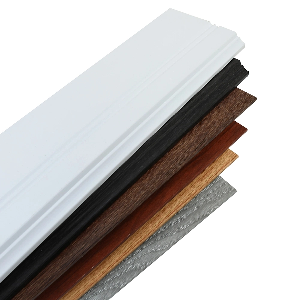 OEM Polyurethane Baseboard Foam Vinyl Flooring White PS Skirting Wall Board Corner PS Skirting Board