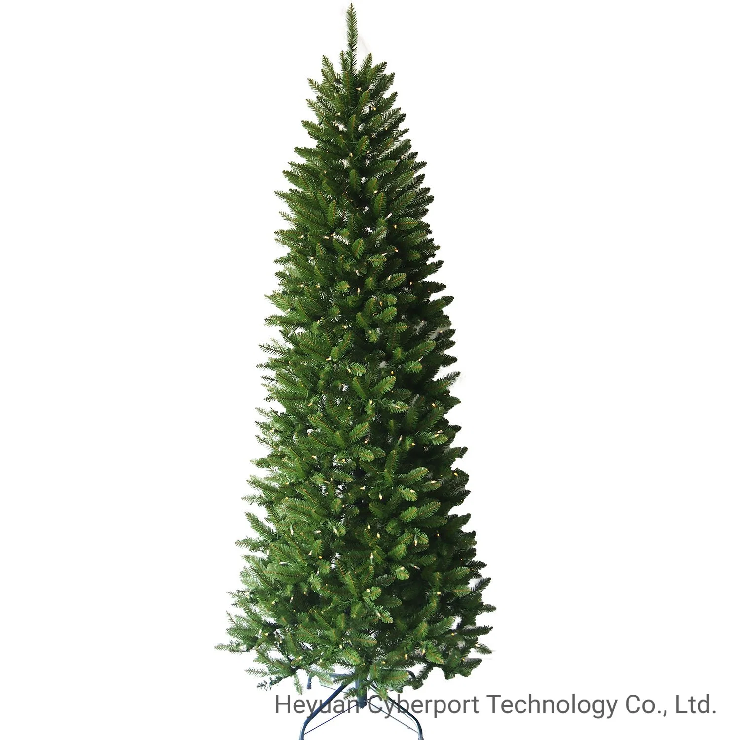 7.5FT Faux Christmas Tree Artificial PVC Pencil Slim Hing Tree Christmas Tree