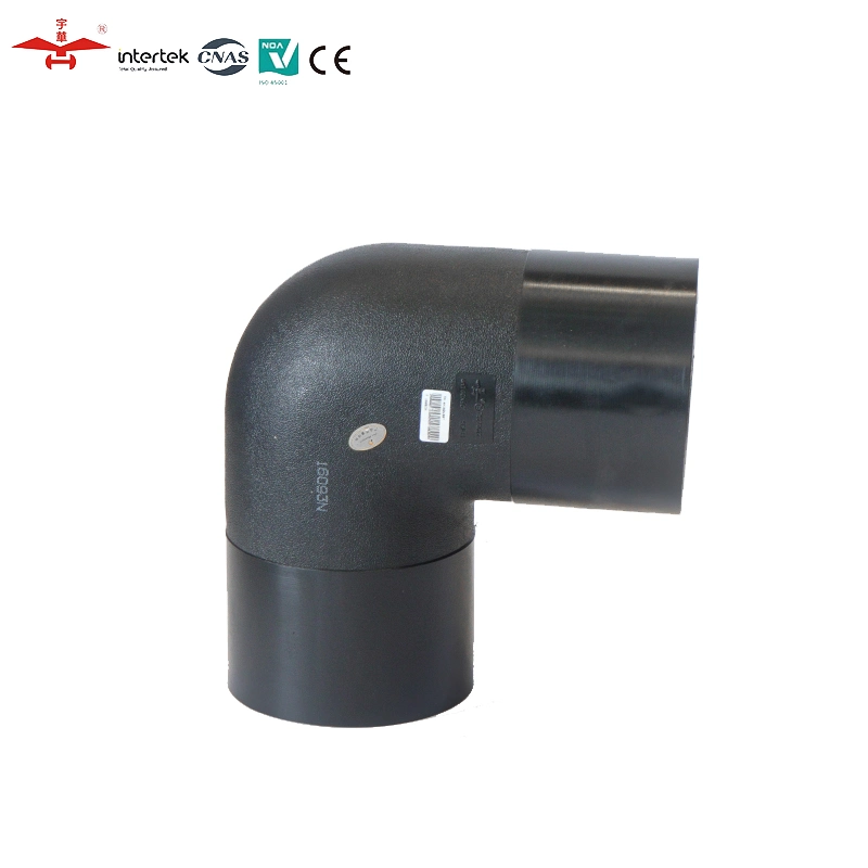 Buttfusion 90 Deg Elbow for PE100 Pn16 HDPE PE Pipe Fittings