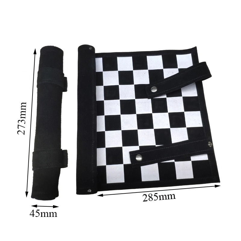 Custom PU Leather Chess Board Chess Game Checker Pieces Set