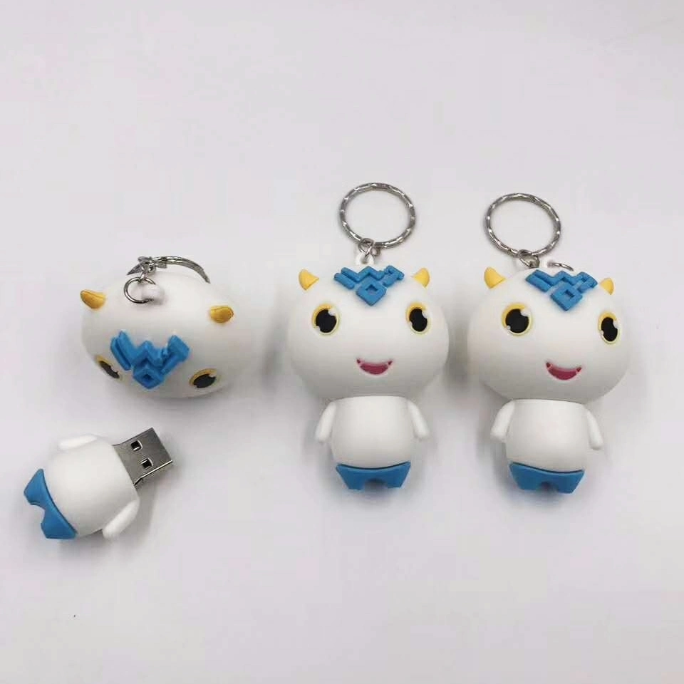 Custom PVC резиновый диск коробки USB флэш-памяти