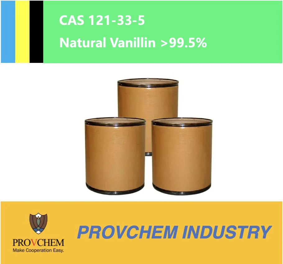 Природные Vanillin / CAS 121-33-5 фармацевтической продукции