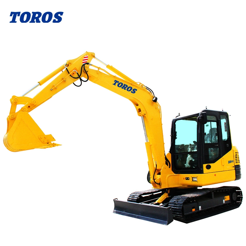 Air Conditioning Cabin Excavator 6t Toros Te60 Operating Weight 6000kgs Hot Sale