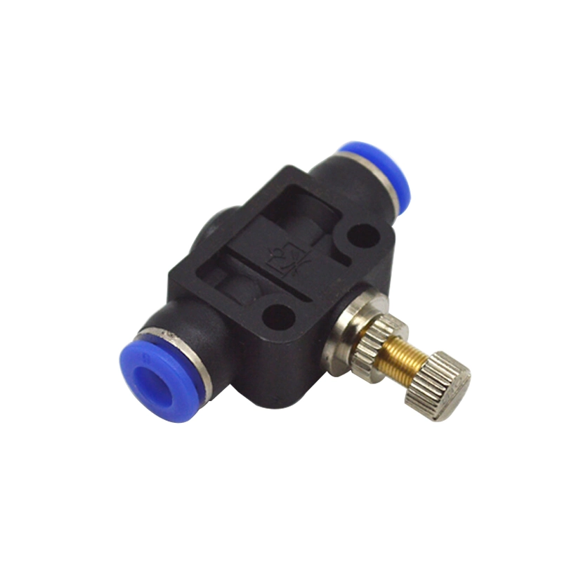 Lsa PA 4mm - 12mm Push in One Way Air Flow Adjustment Control Throttle One Touch Pneumatic Speed Controller Valves Fitting