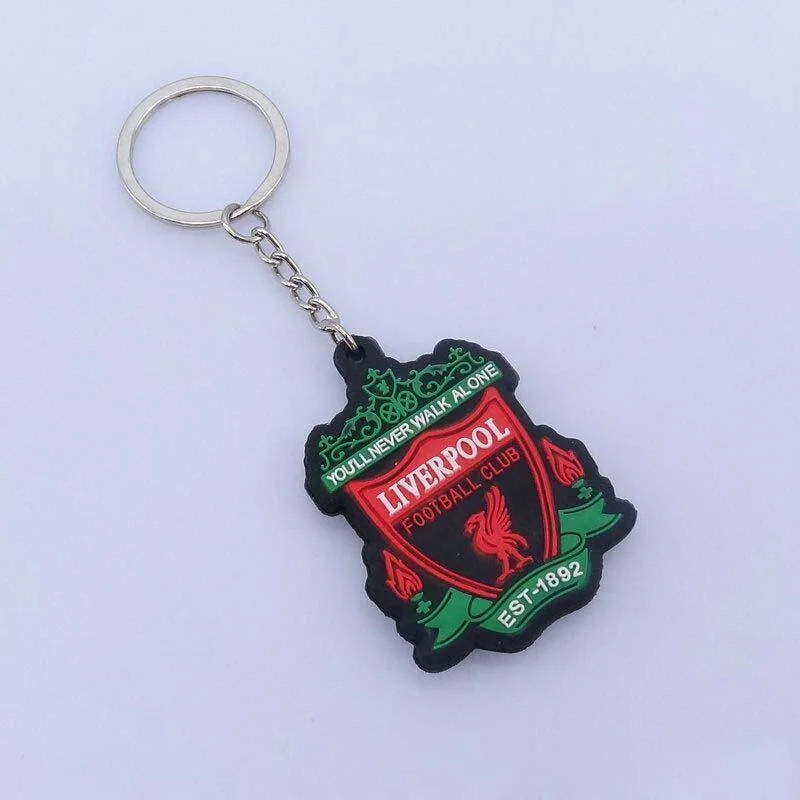 Man United PVC blando personalizados Llavero de goma suave / Llaveros Llavero silicona /