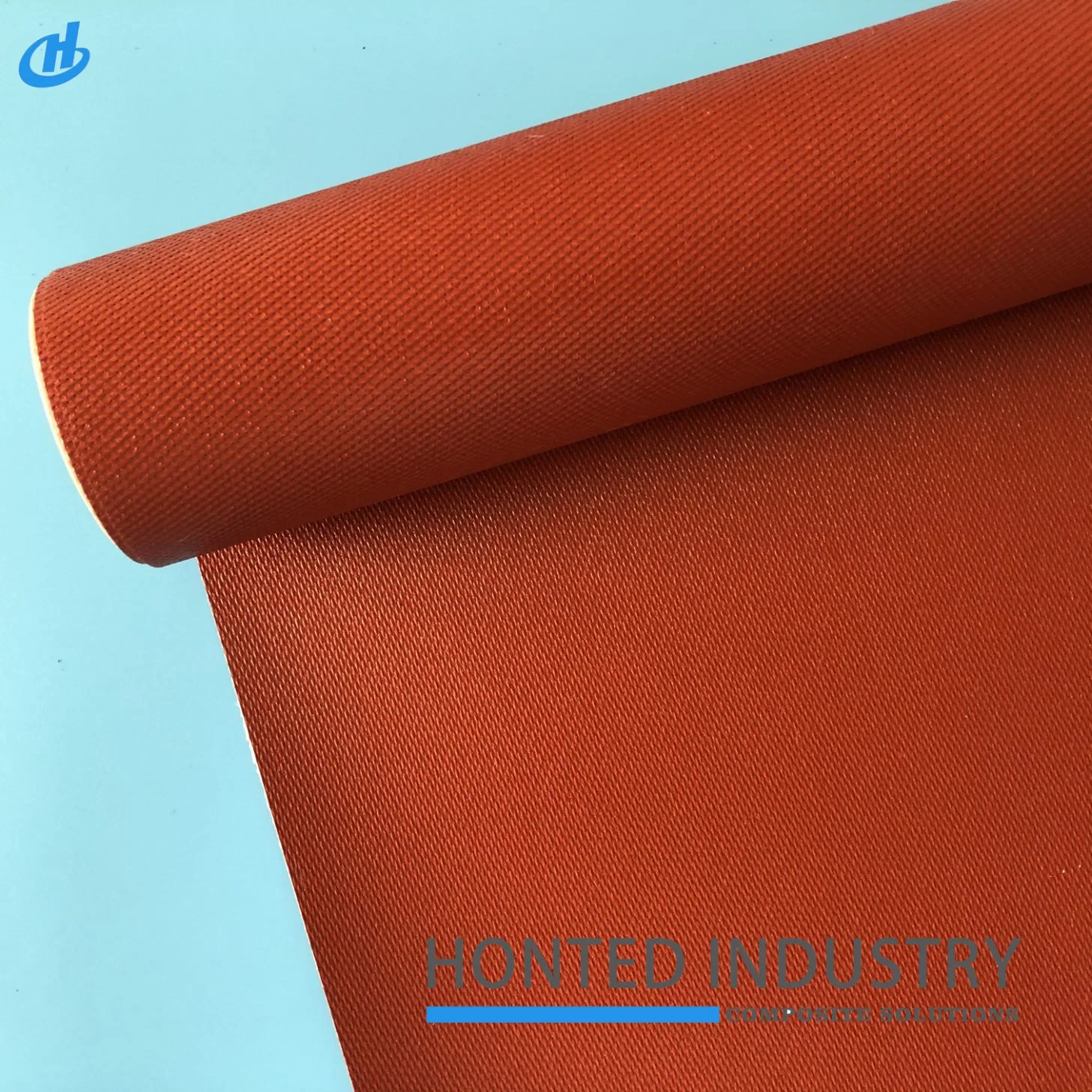 High Temperature Resistance Fabric Silica Fiberglass 0.75 mm 24oz Both Sides Silicone Coating Silica Fabric