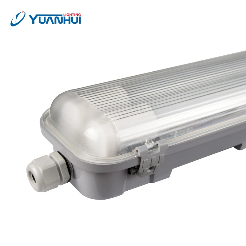 Factory Price LED Indoor Lighting Single/Double Tri-Proof Fluorescent Tube (YH13)