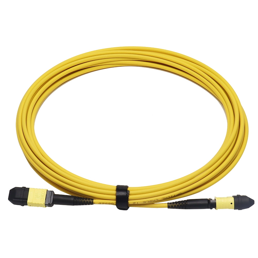 12 Colored 0.9mm Fiber Optical Cable with MPO and LC Fanout Connectors