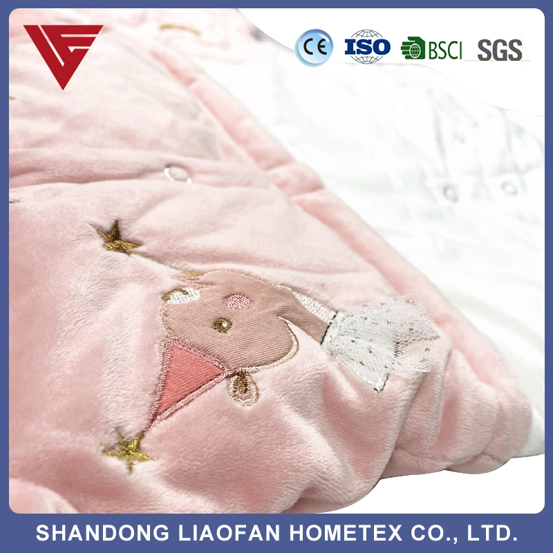 Factory Direct Custom Cute Design Baby Blanket Sleeping Bag OEM Quality Is Good