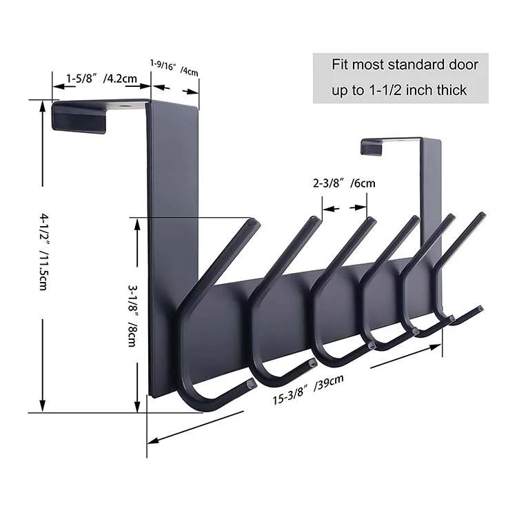 Startseite Badezimmer Organizer Rack Kleidung Mantel Hut Handtuch Kleiderbügel Küche Zubehörhaken