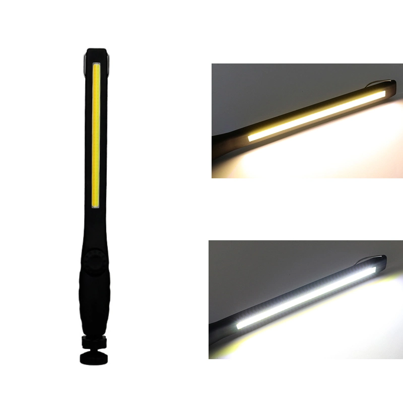 Rechargeable Dual Color Work Car Inspection Lamp for Painting Polishing Handheld Magnet Base Spotlight Hot Sale Emergency Dimmer LED Work Light