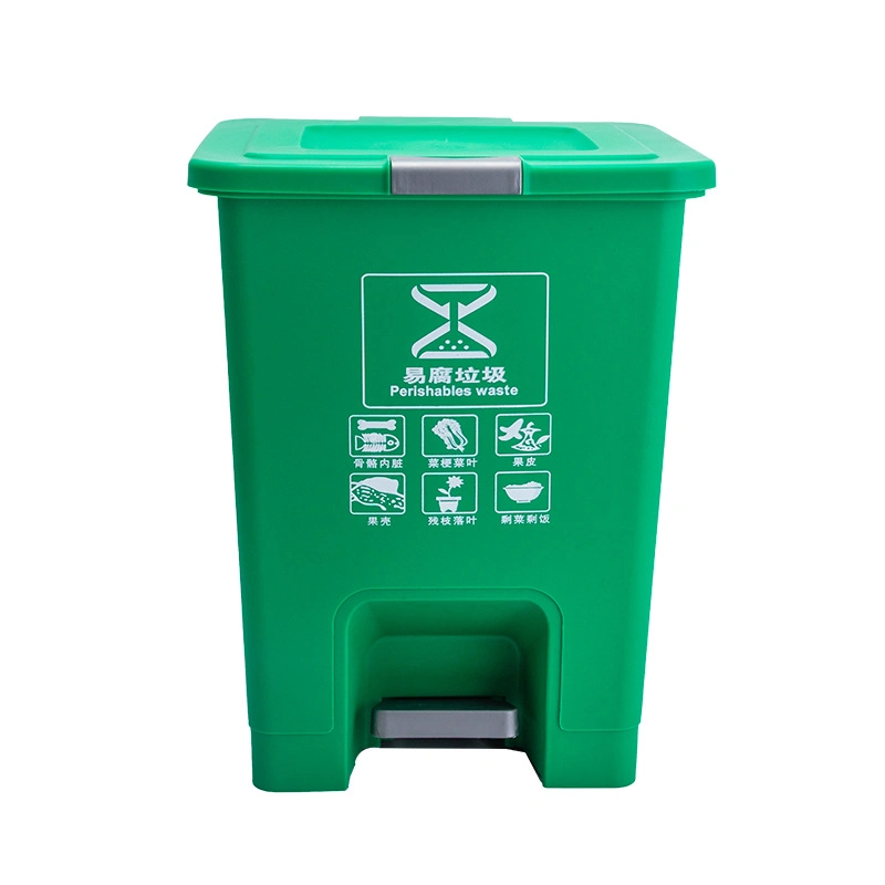 Multi-Size Foot Pedal Waste Bin Wholesale/Supplier Rectangular Plastic Kitchen Trash Cans