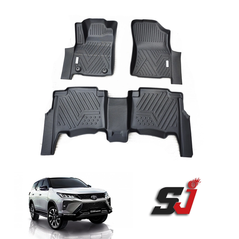 Factory High Quality New TPV 5D Luxury Carpet Waterproof Deep Dish Matting Custom Car Floor Mat for Toyota Fortuner 2020-2022