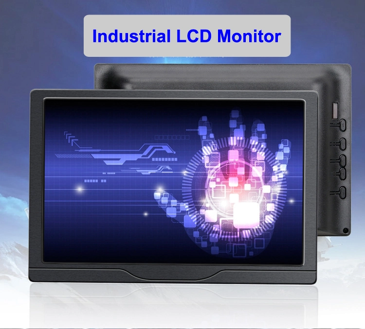 10.1 polegadas 1024X600 Car Reeview Navegação veículo HDMI VGA AV Monitor LCD IPS