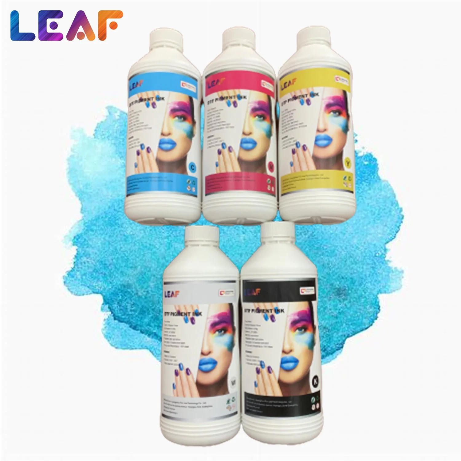 excelente tinta dtf tinta base-agua alta compatibilidad adecuada para escritorio impresora dtf o impresora industrial dtf tinta fluorescente