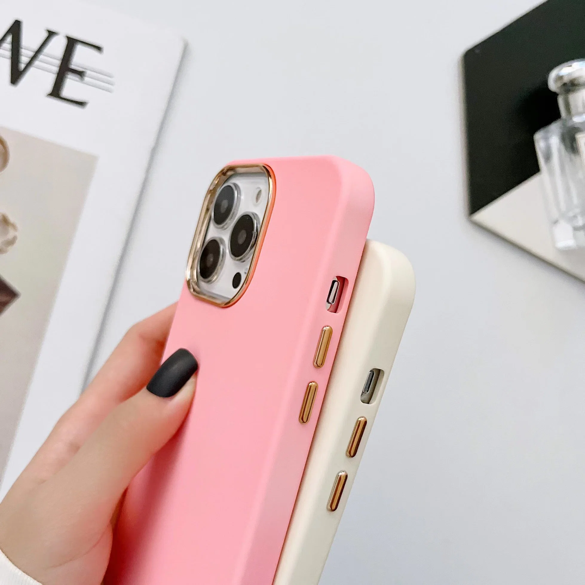 3 in 1 New Fashion 2022 Rainbow Phone Back Cover TPU PC Metal Soft Skin Touch Mobile Phone Case for iPhone 14 for Samsung Huawei Xiaomi OEM Logo