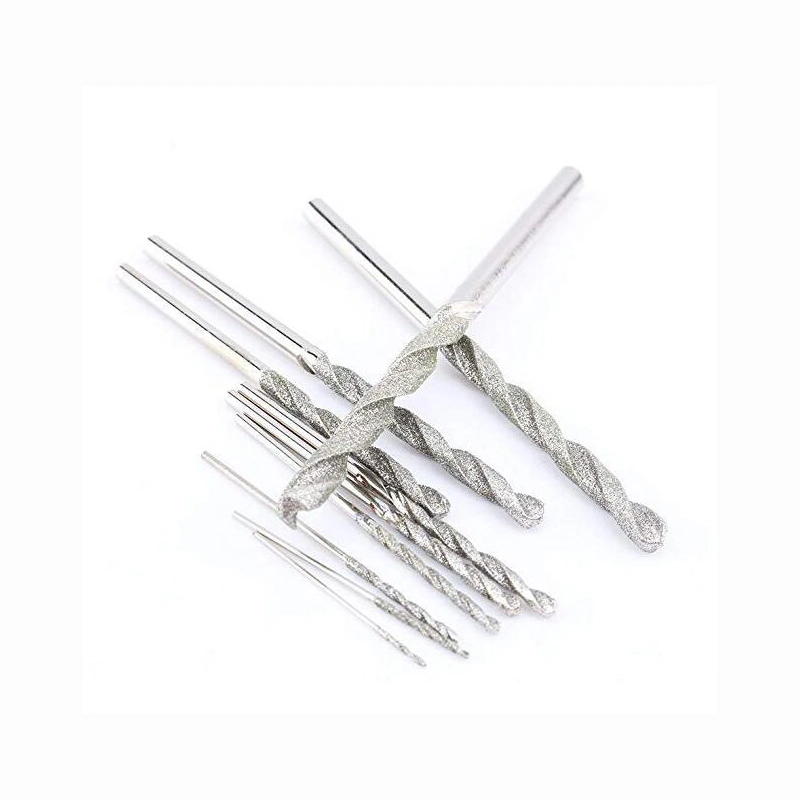 Twist Drill Bits Set Diamond Tipped Glass Tile Stone Tools