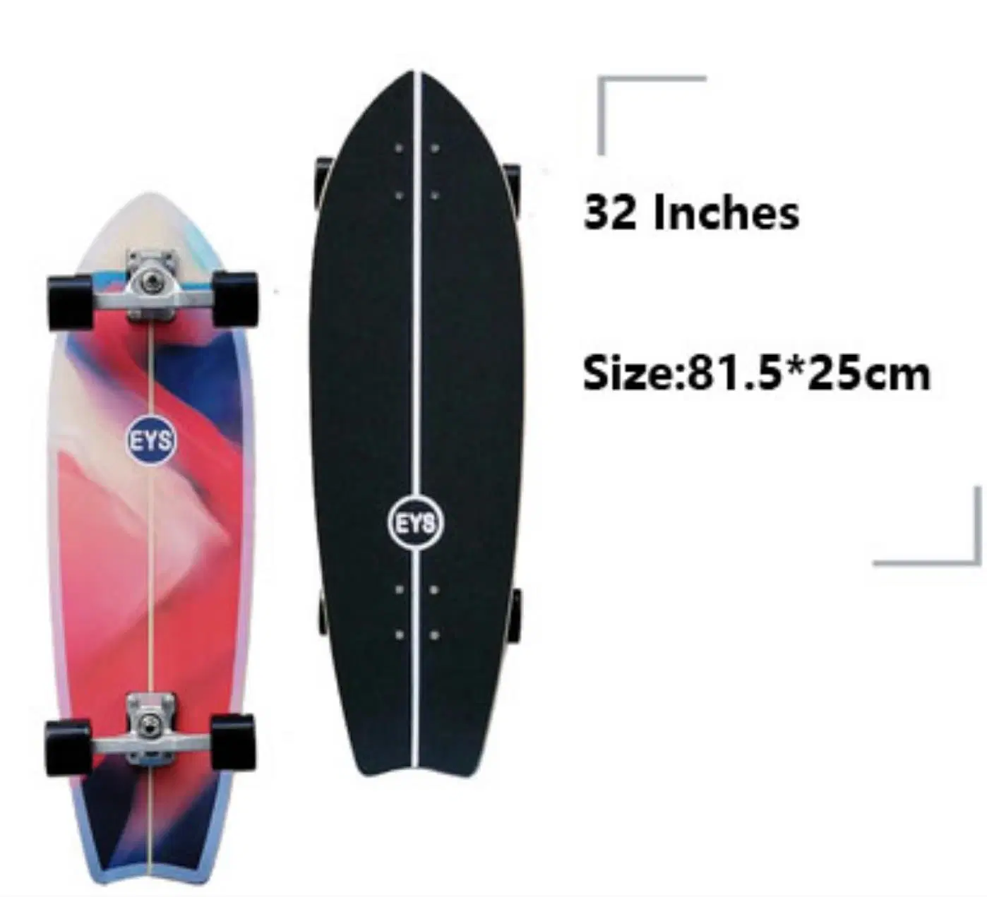 OEM 100 % russe/canadien Maple Wood Surf Skate Deck Skate planche à bord long