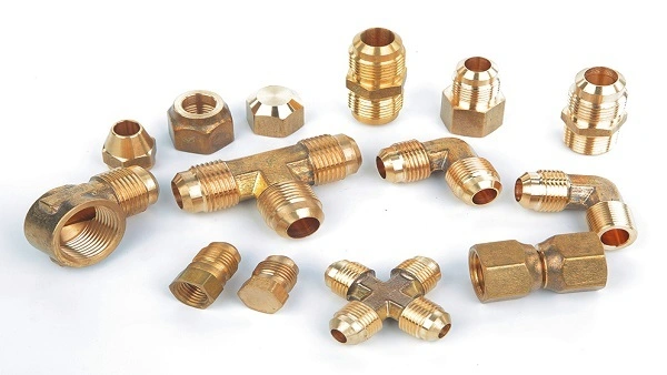 Asb Brass 1/4&ldquo; 1/2 3/4 1 Inch Male Female Thread Connector Elbow Tee Cross Water Manifold Repair Copper Fittings Reducing Connector