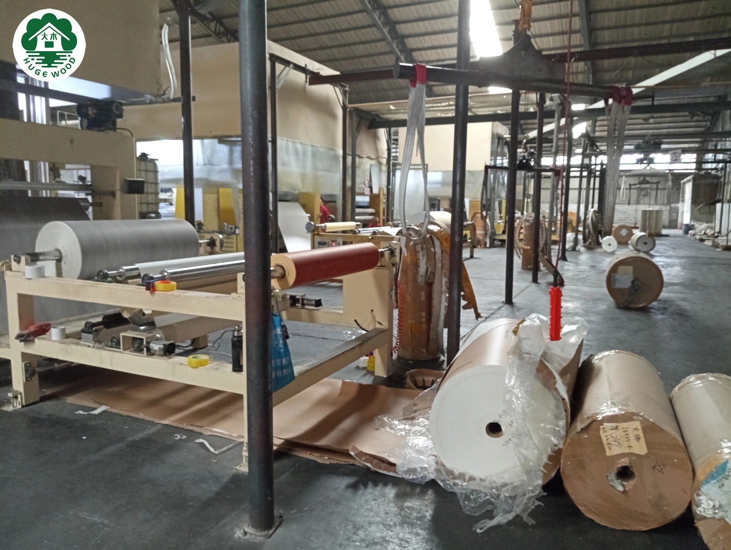 Linyi Factory Melamine Impregnated Paper for MDF HPL OSB Wood Grain Solid Color