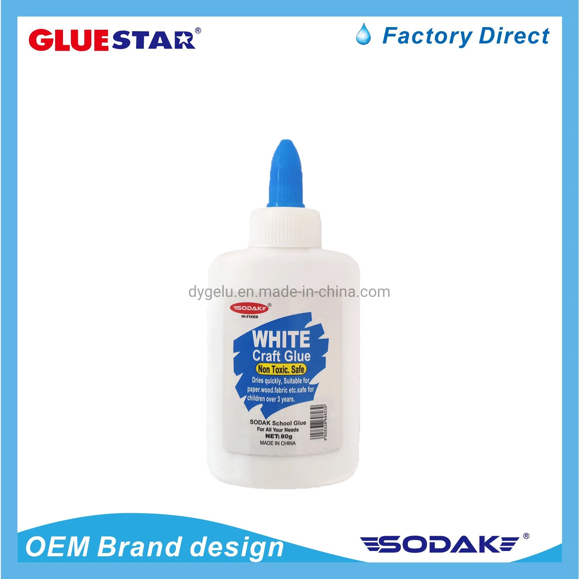 Sodak Safety White Liquid Glue Non-Toxic White Liquid Paper Craft Glue