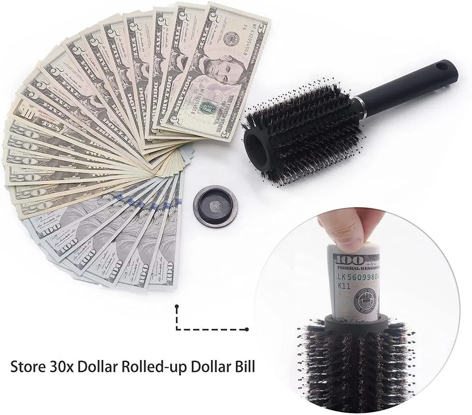 Travel or at Home Hair Brush Comb Diversion Stash Safes