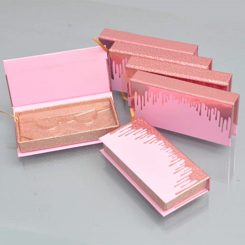 Boîte en carton de cils maquillage magnétique Emballage cadeau Boîte de cosmétique