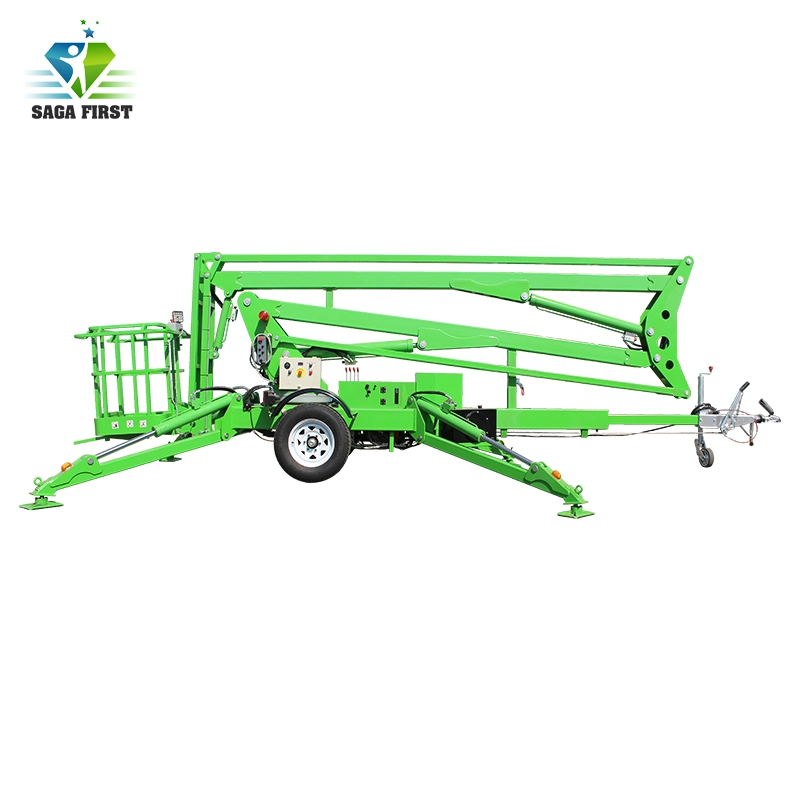 16m China Small Towable Spider Articulated Cherry Picker Trailer Mounted Boom Lifts with Jlg Genie Design