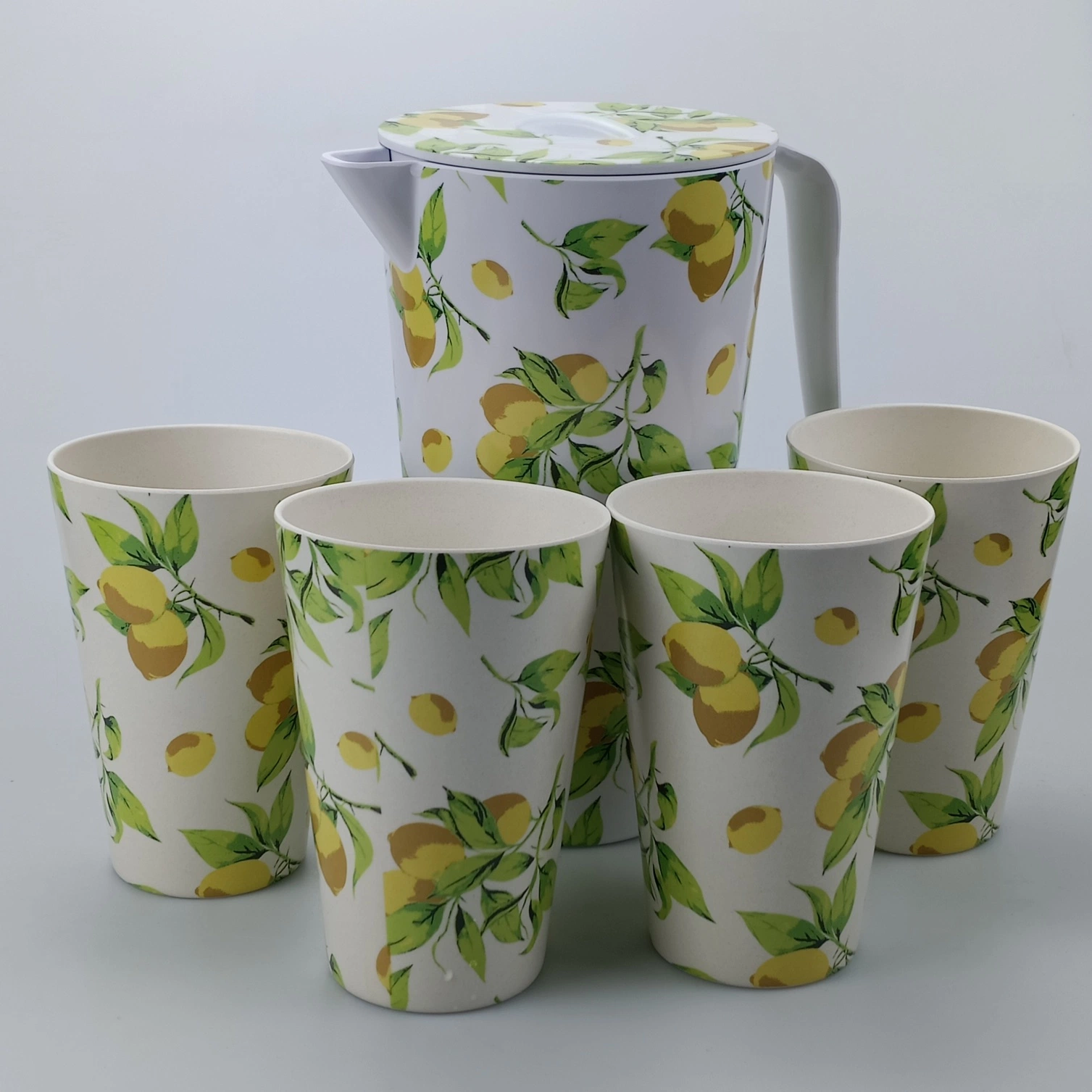 5 PCS Bamboo Fiber Tableware/Melamine Pitcher