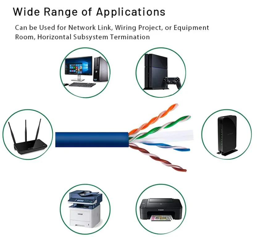 23 AWG Ethernet Cable 100 Meter Copper-Clad Aluminum Conductor CAT6 UTP LAN Cable CAT6 UTP Cable