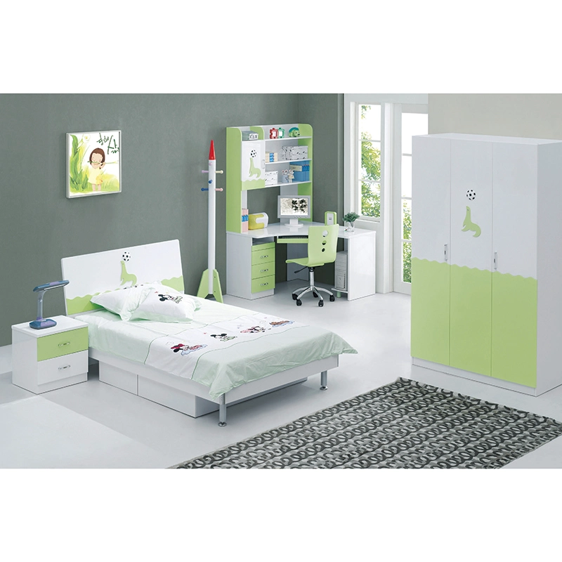 Comercio al por mayor de los niños de una sola cama de la habitación del niño a casa moderna cama de madera Muebles de Dormitorio