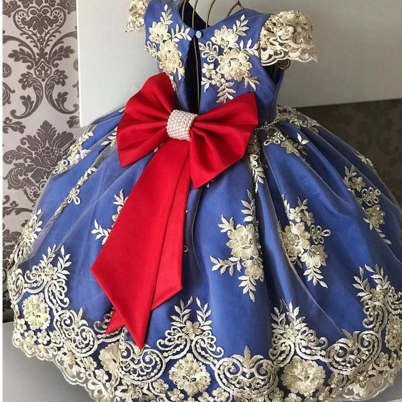 European Style Layered Princess Children Party Dress Shiny Girl Wedding Dress for 10 Years Old Flower Girls Tutu Dress